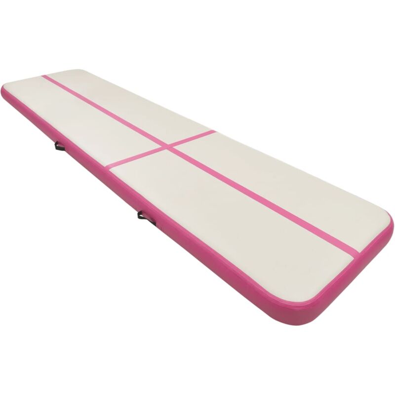 

Esterilla inflable de gimnasia con bomba PVC rosa 600x100x20 cm - Rosa - Vidaxl