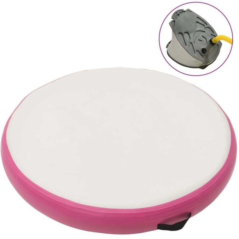 

Esterilla inflable de gimnasia y bomba PVC rosa 100x100x15 cm - Rosa - Vidaxl