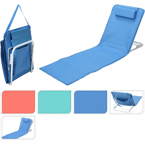 Esterilla Playa Polipropileno 180x60cm Azul Esterilla