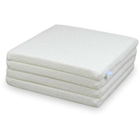 Esterilla plegable cuadrada 120x120 Boucle Blanco