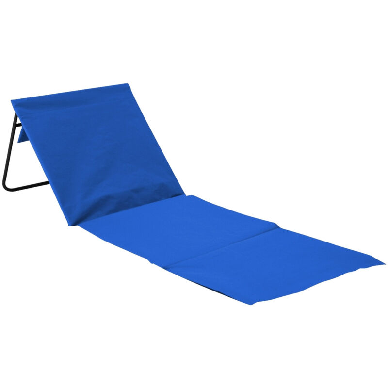 

Esterilla Plegable de Playa Acolchada con Respaldo 149,5x51x42,5cm 7house Color - Azul