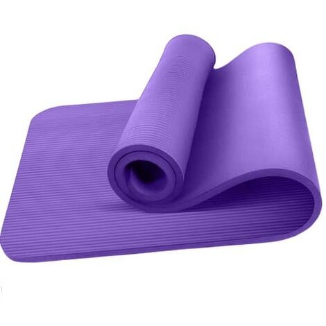 Esterilla Yoga Antideslizante entrenamiento 61x183 cm Morado