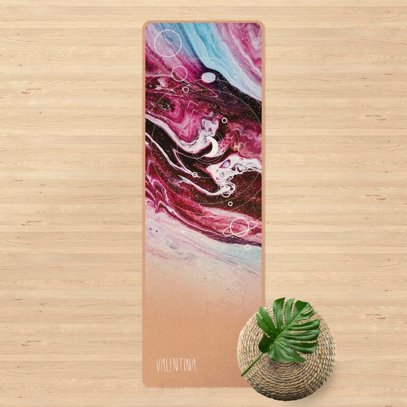 

Esterilla yoga - Customised Name Galaxy Dimensión LxA: 61cm x 183cm