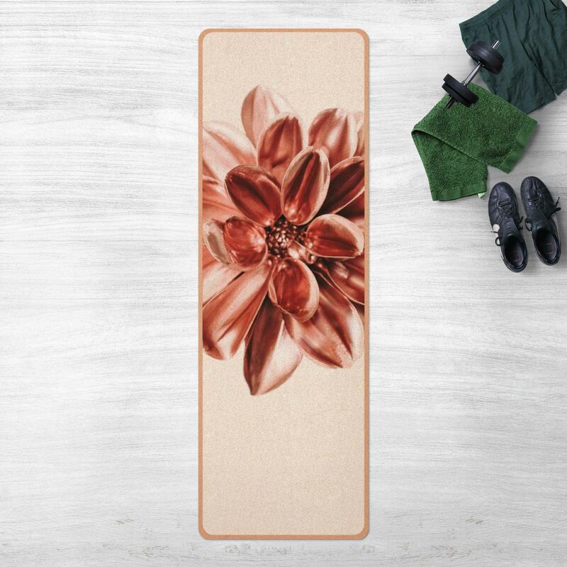 

Esterilla yoga - Dahlia Pink Gold Metallic Pink Dimensión LxA: 61cm x 183cm