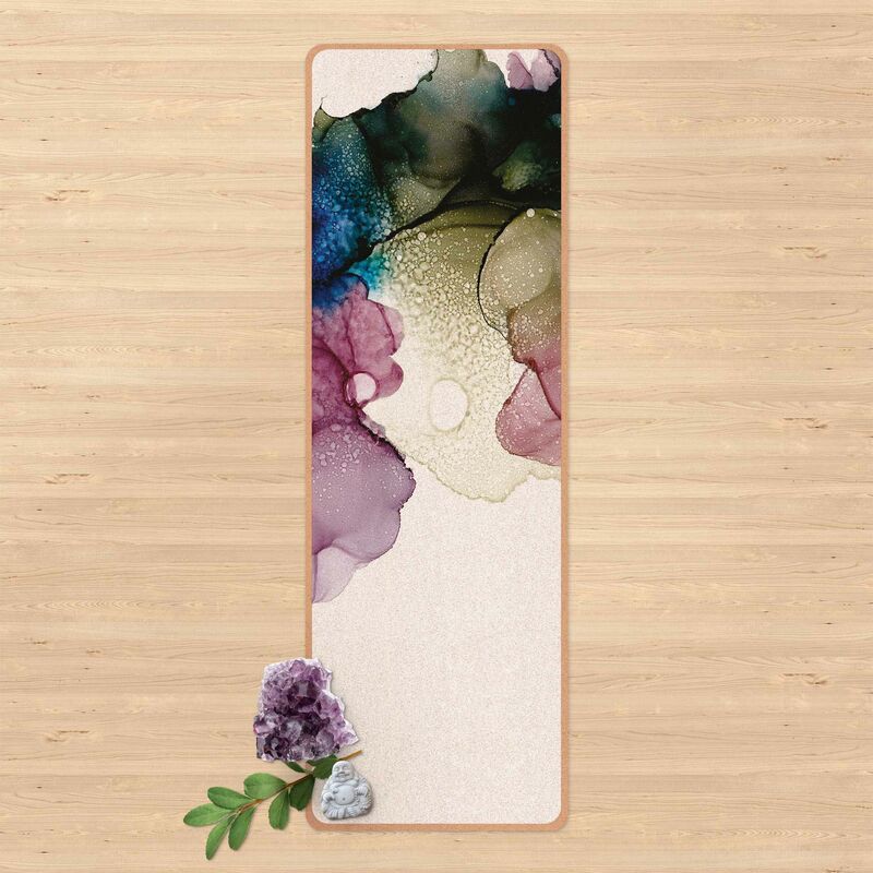 

Esterilla yoga - Floral Arches With Gold Dimensión LxA: 61cm x 183cm