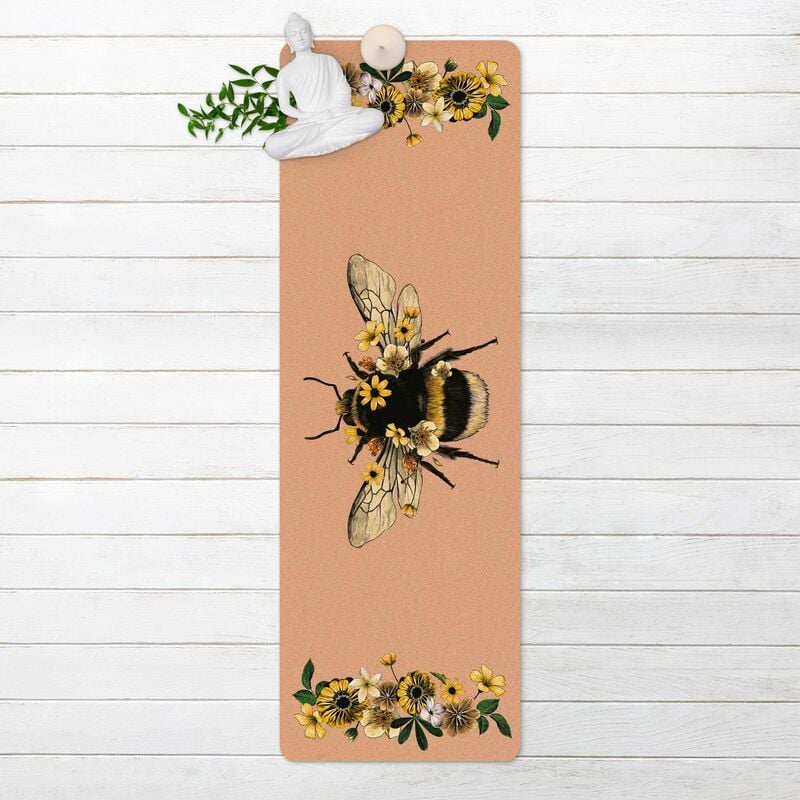 

Esterilla yoga - Floral Bumblebee Dimensión LxA: 61cm x 183cm