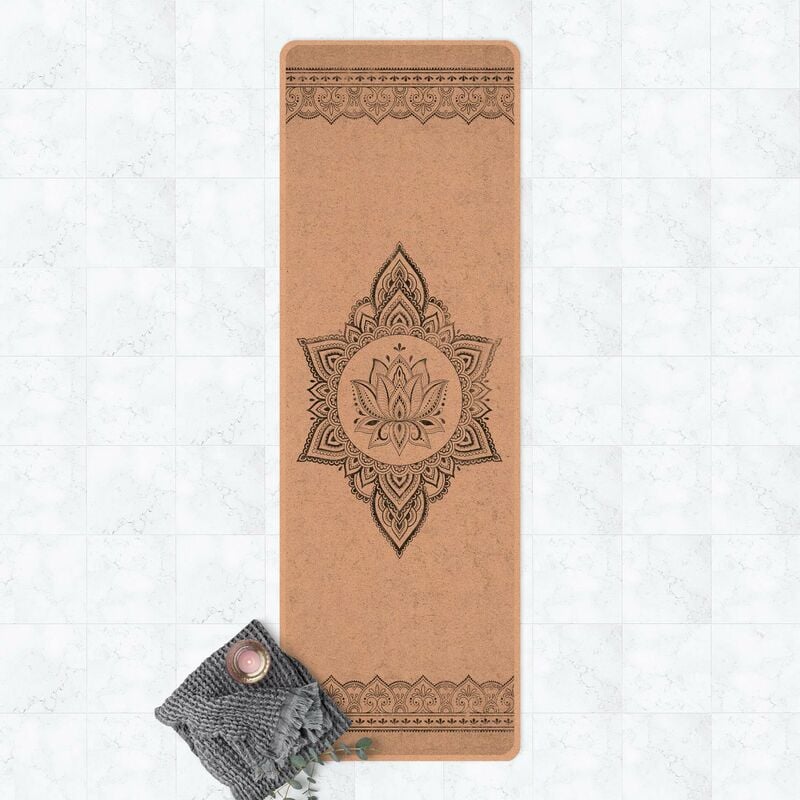 

Esterilla yoga - Mandala Lotus Concrete Look Dimensión LxA: 61cm x 183cm