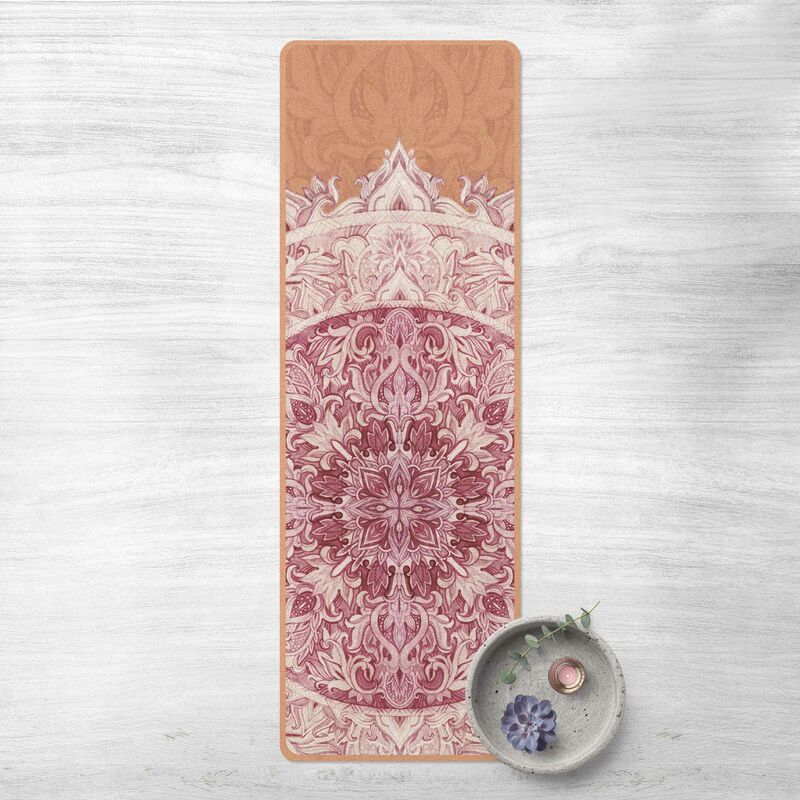 

Esterilla yoga - Mandala Watercolour Ornament Red Dimensión LxA: 61cm x 183cm