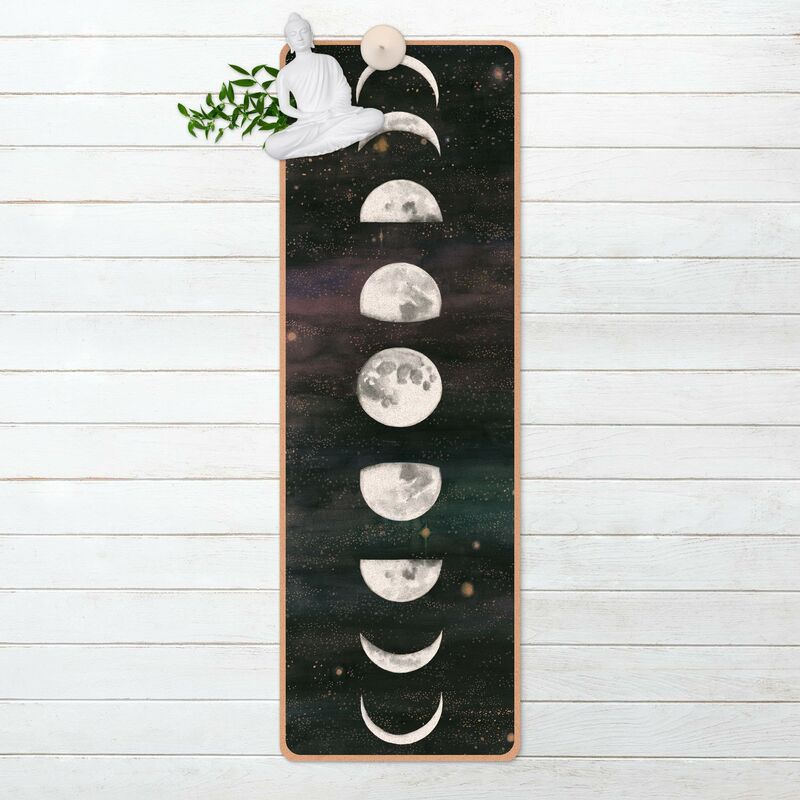 

Esterilla yoga - Moon Phases In Watercolour Dimensión LxA: 61cm x 183cm