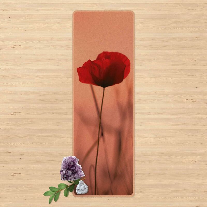 

Esterilla yoga - Poppy Flower In Twilight Dimensión LxA: 61cm x 183cm