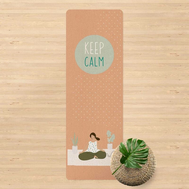 

Esterilla yoga - Text Keep Calm Dimensión LxA: 61cm x 183cm