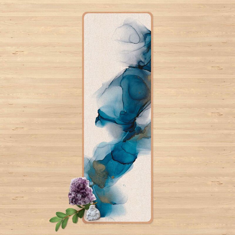 

Esterilla yoga - The Wind's Path Blue And Gold Dimensión LxA: 61cm x 183cm