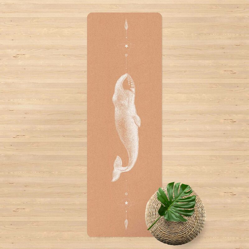 

Esterilla yoga - Vintage Bowhead Whale White Dimensión LxA: 61cm x 183cm