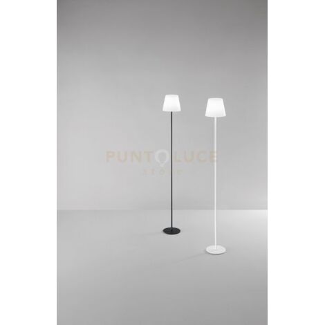 Estia Piantana LED 2W 240LM 3000K in alluminio colore nero ricaricabile e dimmerabile per esterni IP44