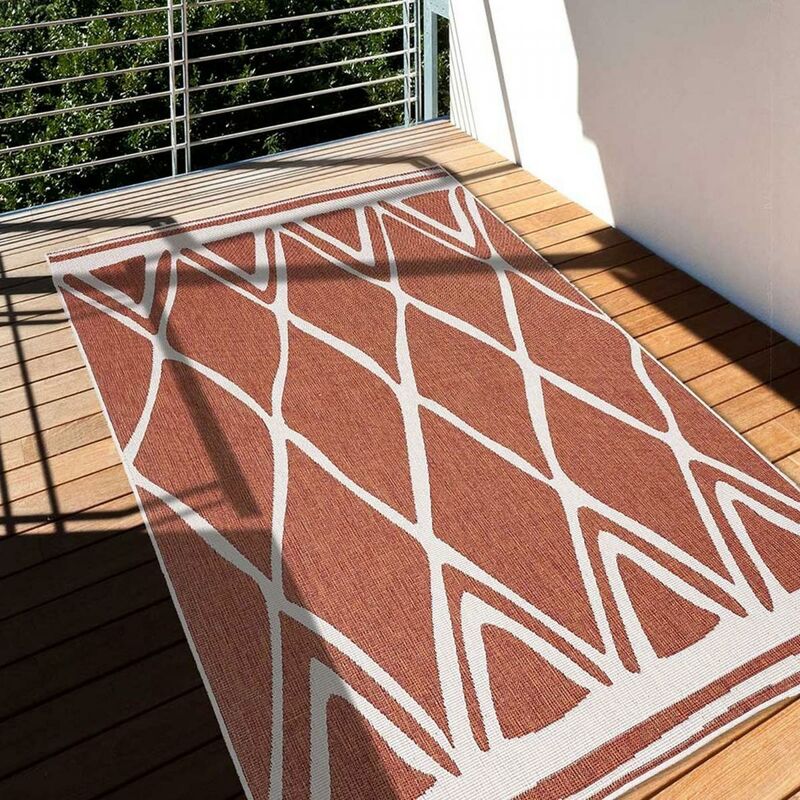 

Berber Rug Af Afbia telón de fondo en polipropileno negro - Rouge