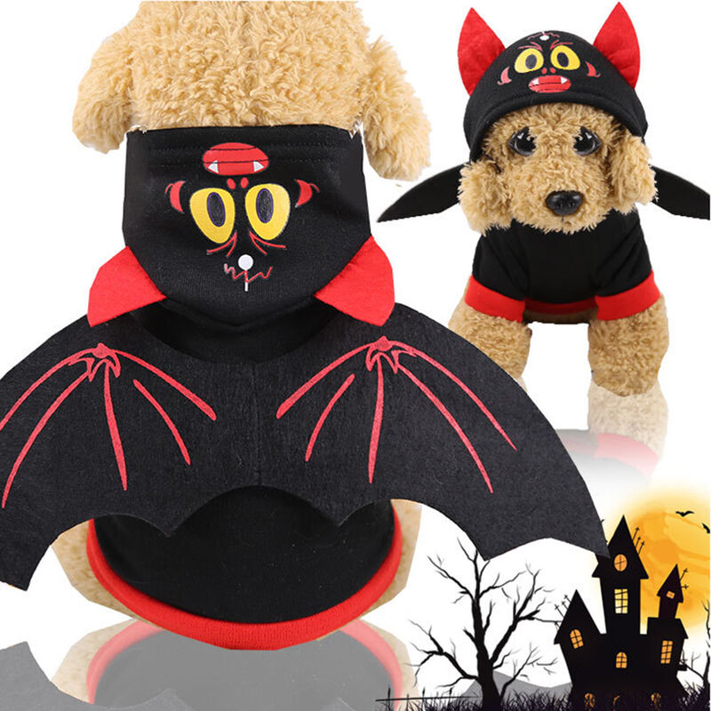 

Happyshopping - Estilo de Halloween Ropa para perros y mascotas Suave y calido Otono Invierno Abrigo para cachorros Ropa para mascotas Disfraces de