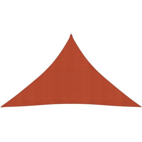 Estilo de vela solar solar 160 g/m² 3.5x3.5x4.9 m terracota