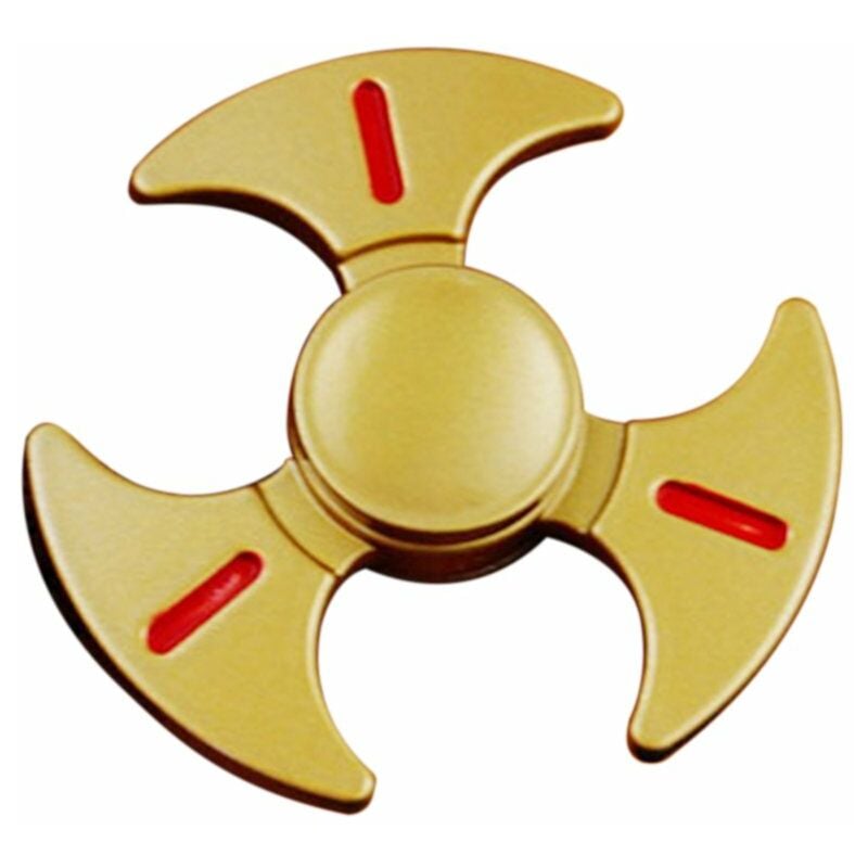 

Estilo Metal EDC Hand Fidget Tri Finger Spinner Gadgets Herramienta de enfoque Escritorio Juguete Spin Widget para ADD ADHD Ninos Adultos Aliviar la