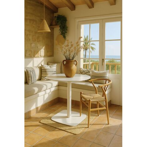 Estilo Nórdico - Mesa Sunset 70 cm - Blanco