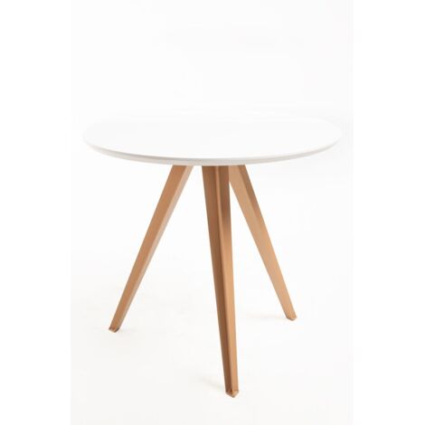 Estilo Nórdico - Mesa Synk Force 80 cm - Blanco