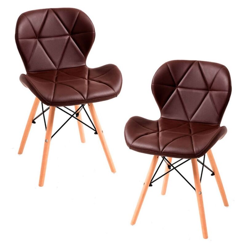 

Estilo Nórdico - Pack 2 Sillas Dreck - Marrón