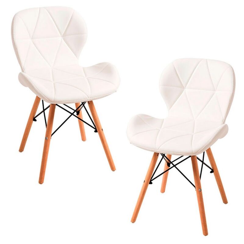 

Estilo Nórdico - Pack 2 Sillas Dreck - Blanco