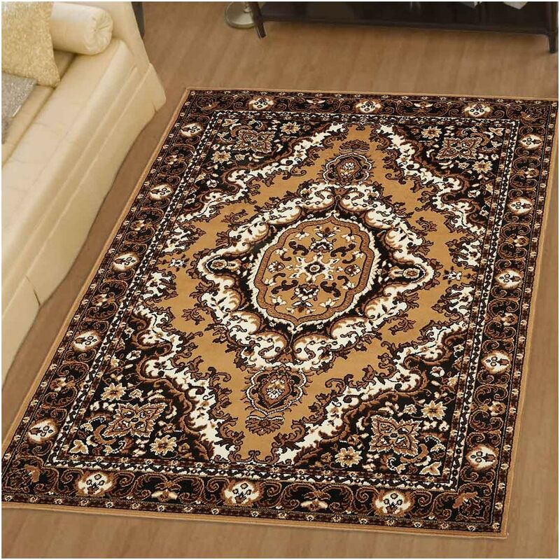 

Alfombra oriental Sahara 02 en Polipropileno Beige - Beige