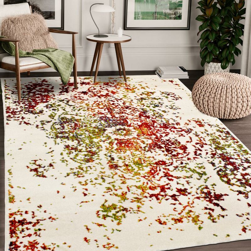 

Alfombra de estilo oriental oriental destructura 2 polipropileno multicolor - Multicolore
