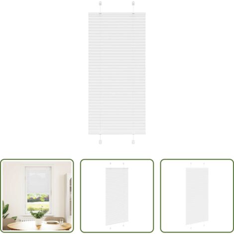 Estor blanco - Estor Plisado blanco 60x100 cm Tela Ancho 59,4 cm Poliéster