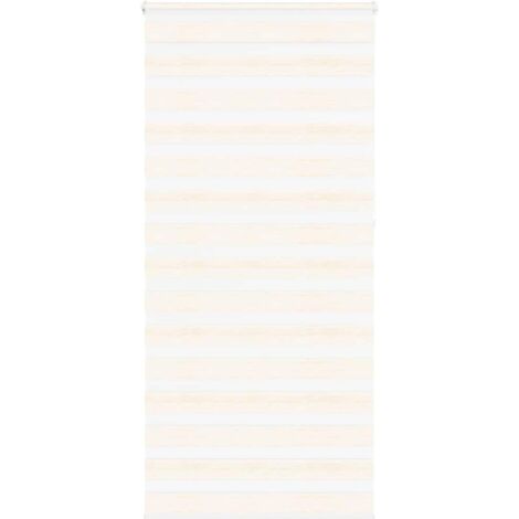 Estor cebra beige mármol tejido ancho 100,9 cm poliéster vidaXL