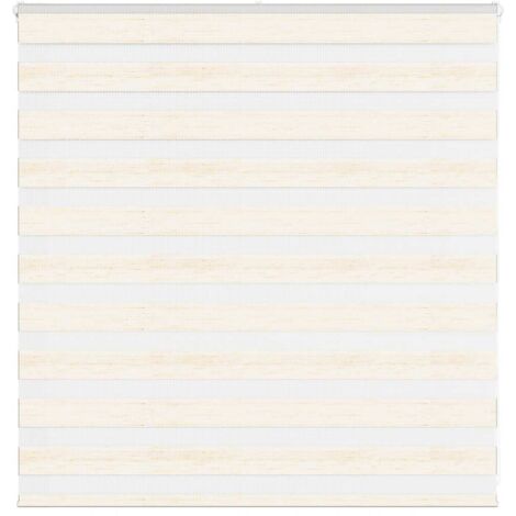 Estor cebra beige mármol tejido ancho 145,9 cm poliéster