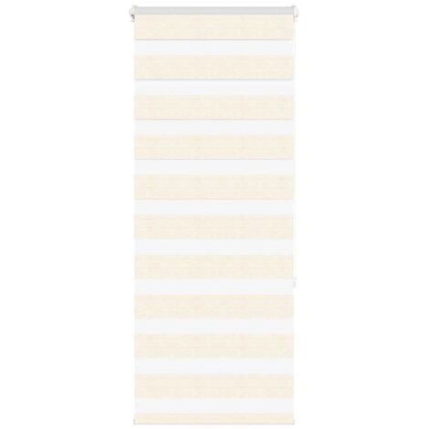 Estor cebra beige mármol tejido ancho 55,9 cm poliéster