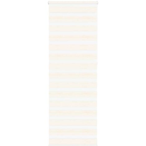 Estor cebra beige mármol tejido ancho 75,9 cm poliéster vidaXL