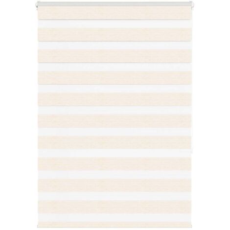 Estor cebra beige mármol tejido ancho 95,9 cm poliéster