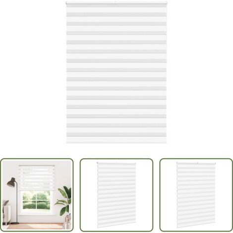 Estor cebra -  Estor cebra blanco 160x230 cm tejido ancho 155,9 cm poliéster
