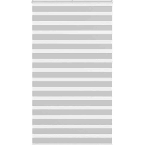 Estor cebra gris claro 120x230cm tejido ancho 115,9cm poliéster