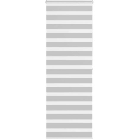 Estor cebra gris claro 70x200cm tejido ancho 65,9 cm poliéster