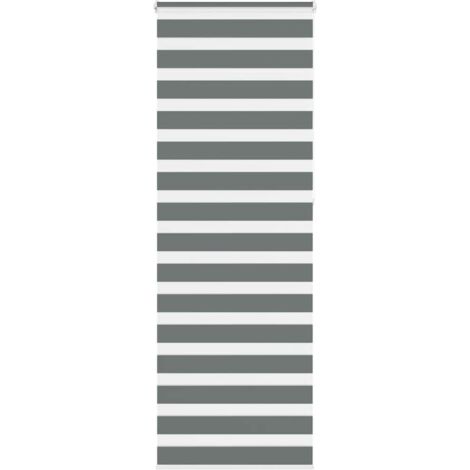 Estor cebra gris oscuro 90x230cm tejido ancho 85,9 cm poliéster