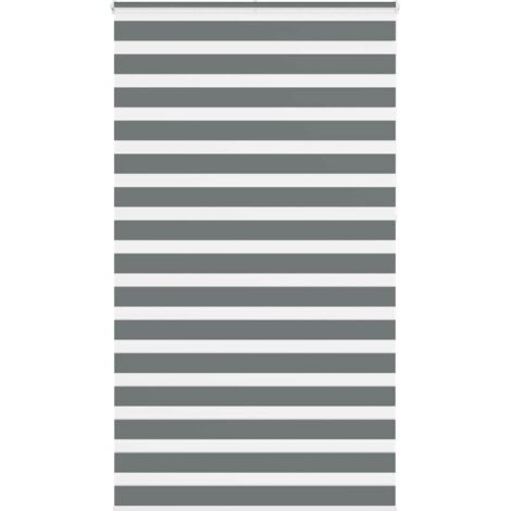 Estor cebra gris oscuro tejido ancho 120,9 cm poliéster