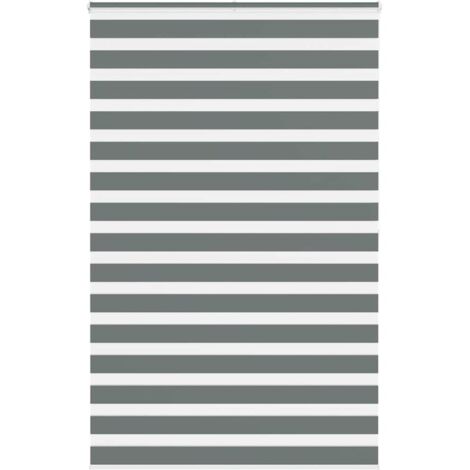 Estor cebra gris oscuro tejido ancho 145,9 cm poliéster