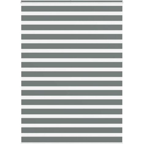 Estor cebra gris oscuro tejido ancho 150,9 cm poliéster