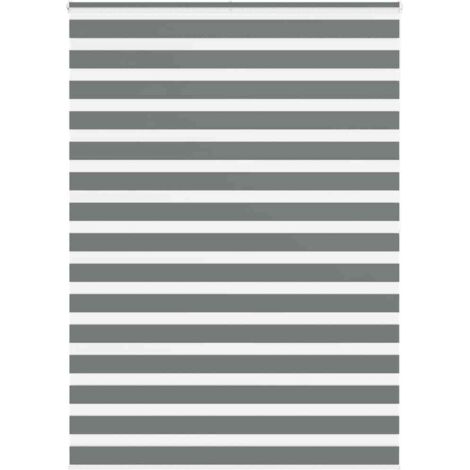 Estor cebra gris oscuro tejido ancho 160,9 cm poliéster