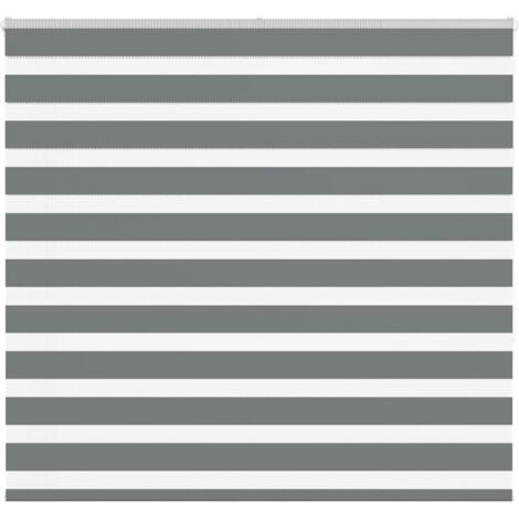 Estor cebra gris oscuro tejido ancho 160,9 cm poliéster