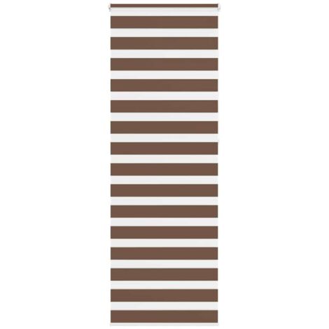 Estor cebra marrón 70x230 cm tejido ancho 65,9 cm poliéster