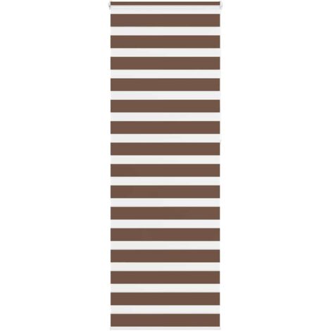 Estor cebra marrón 80x230 cm tejido ancho 75,9 cm poliéster