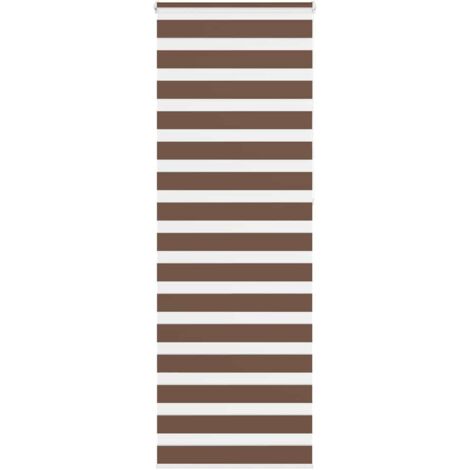 Estor cebra marrón 85x230 cm tejido ancho 80,9 cm poliéster