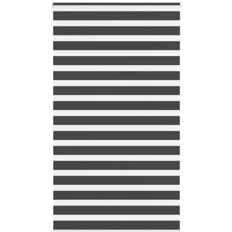 Estor cebra negro 120x230 cm tejido ancho 115,9 cm poliéster