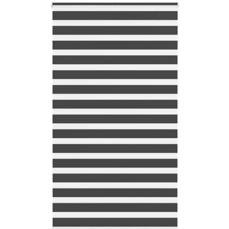 Estor cebra negro 135x200 cm tejido ancho 130,9 cm poliéster