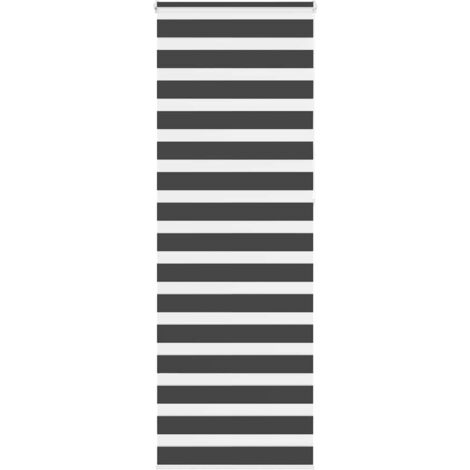Estor cebra negro 85x230 cm tejido ancho 80,9 cm poliéster