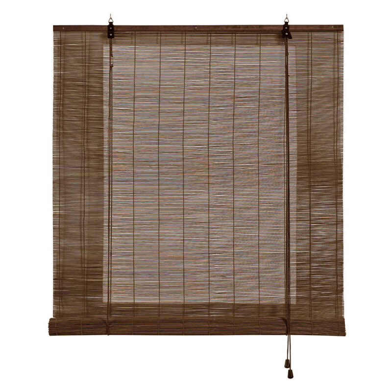 

Estor de Bambú, estor enrollable de bambú natural Marrón Oscuro, 150 x 175cm